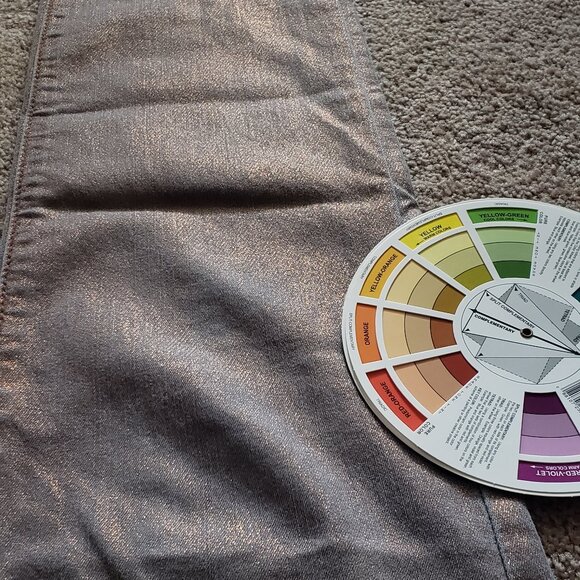 Faded White Gold Bronze Metallic Jeans Rock and Republic - Picture 4 of 16